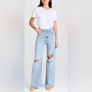 Levi's Ribcage Wide leg jeans in "probably okay" wash